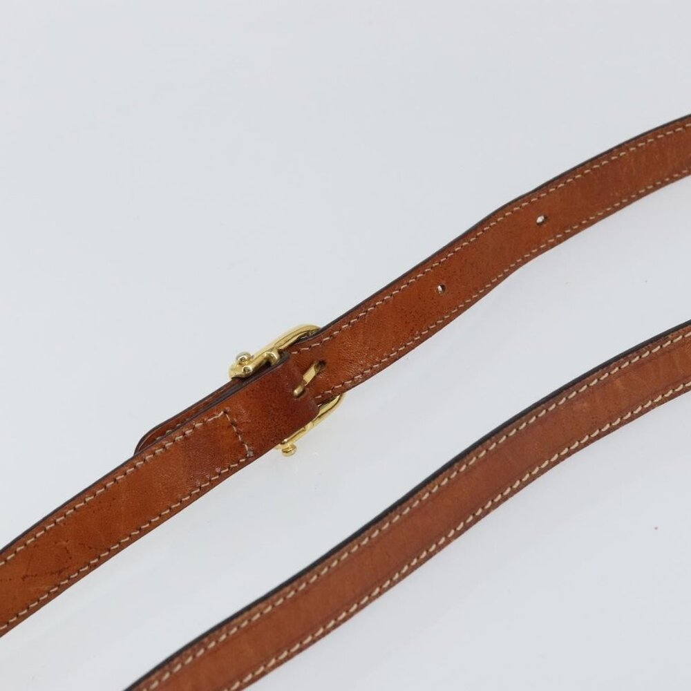 Authentic CELINE Macadam Canvas Shoulder Bag PVC Beige Gold - Picture 15 of 16